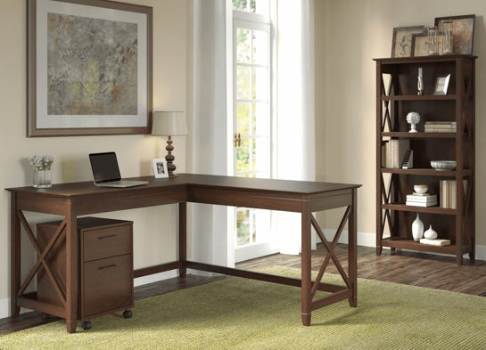 L-Shaped Desk 3 Piece Furniture Set