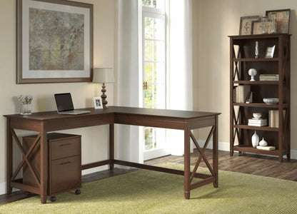 L-Shaped Desk 3 Piece Furniture Set