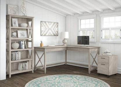 L-Shaped Desk 3 Piece Furniture Set