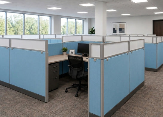 Cubicle Extender 12H White Polycarbonate