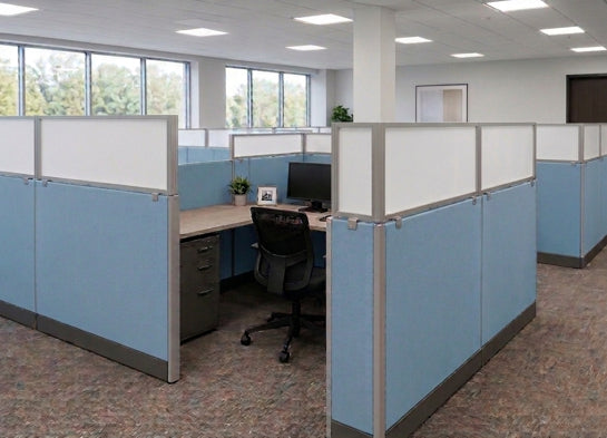 Cubicle Extender 24H White Polycarbonate