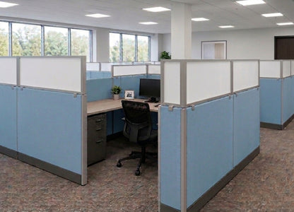 Cubicle Extender 24H White Polycarbonate
