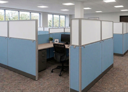 Cubicle Extender 30H White Polycarbonate